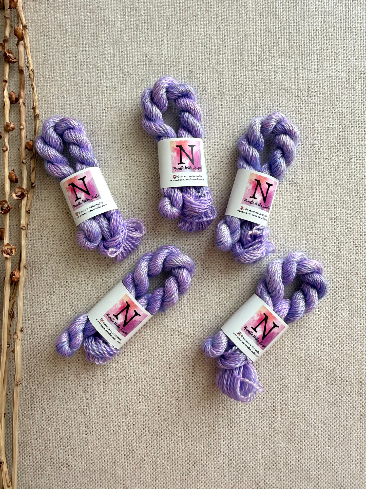 Lavender Lace Embroidery Thread