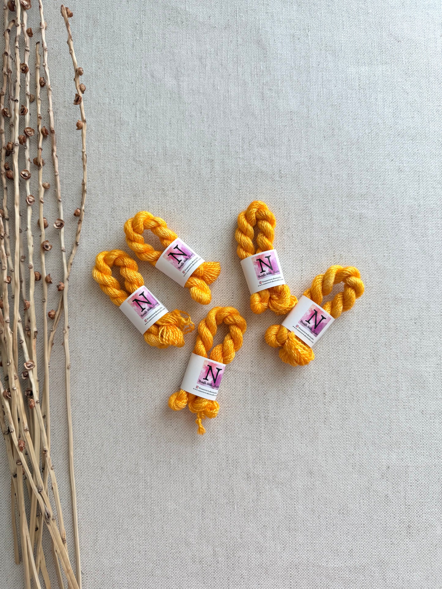Saffron Embroidery Thread