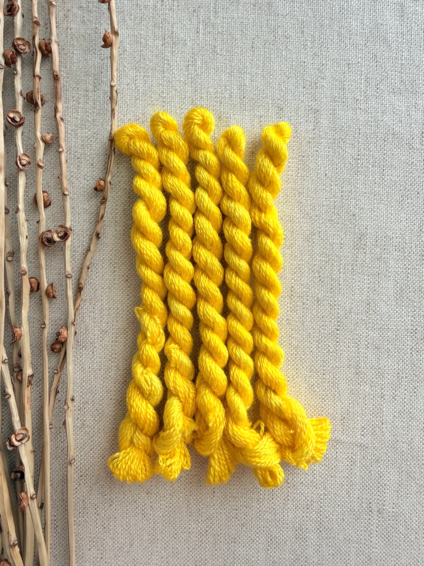 Sunny Yellow Embroidery Thread