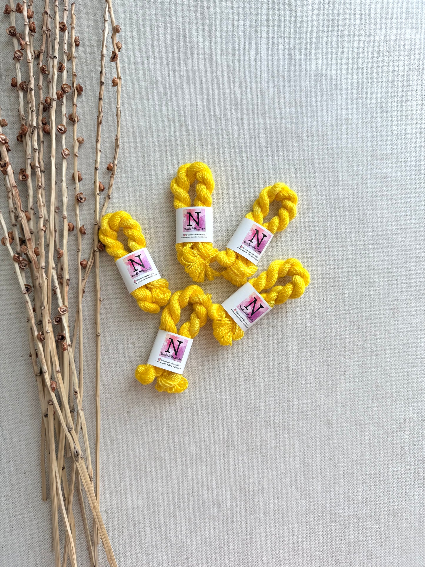 Sunny Yellow Embroidery Thread