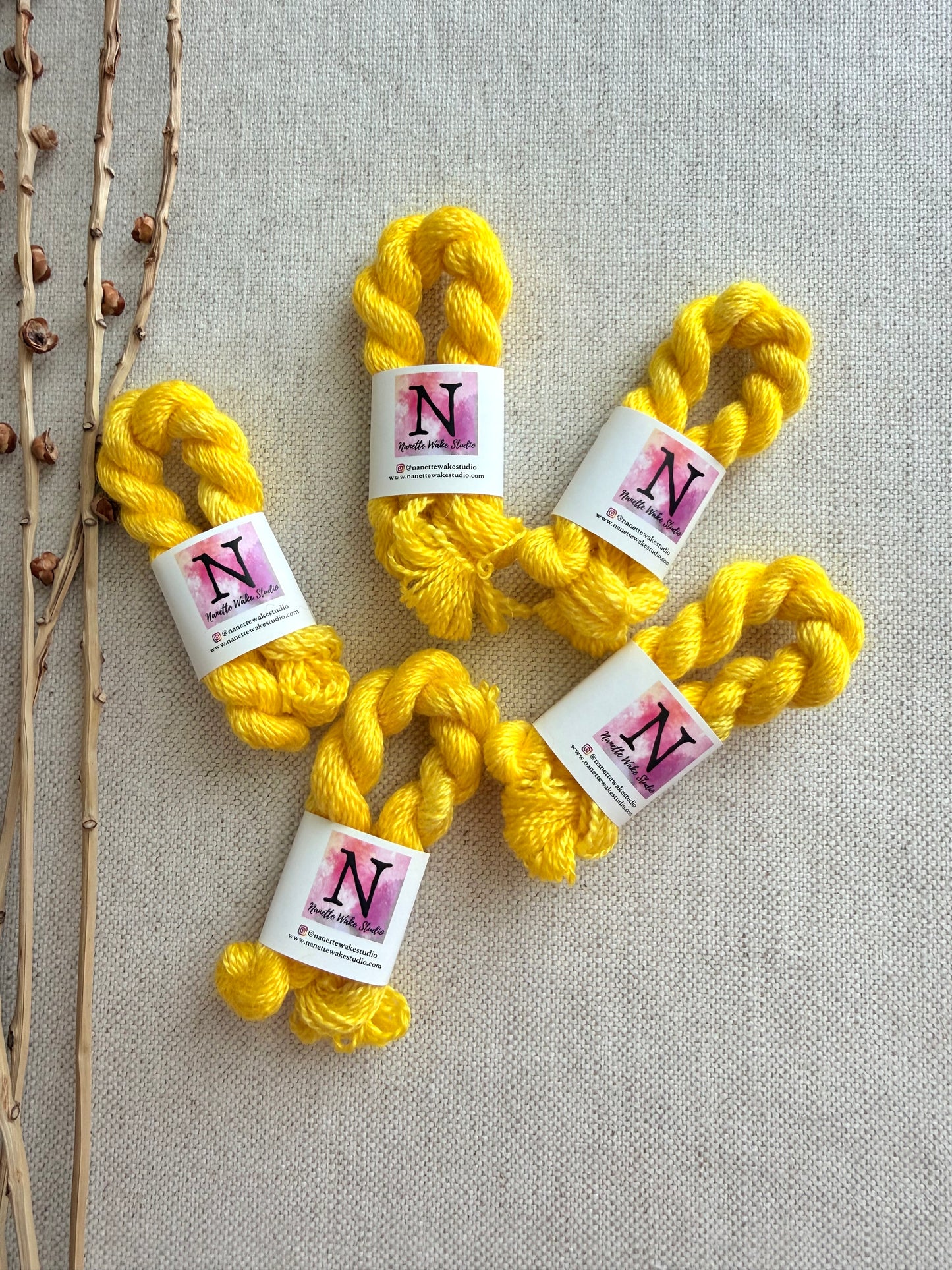 Sunny Yellow Embroidery Thread