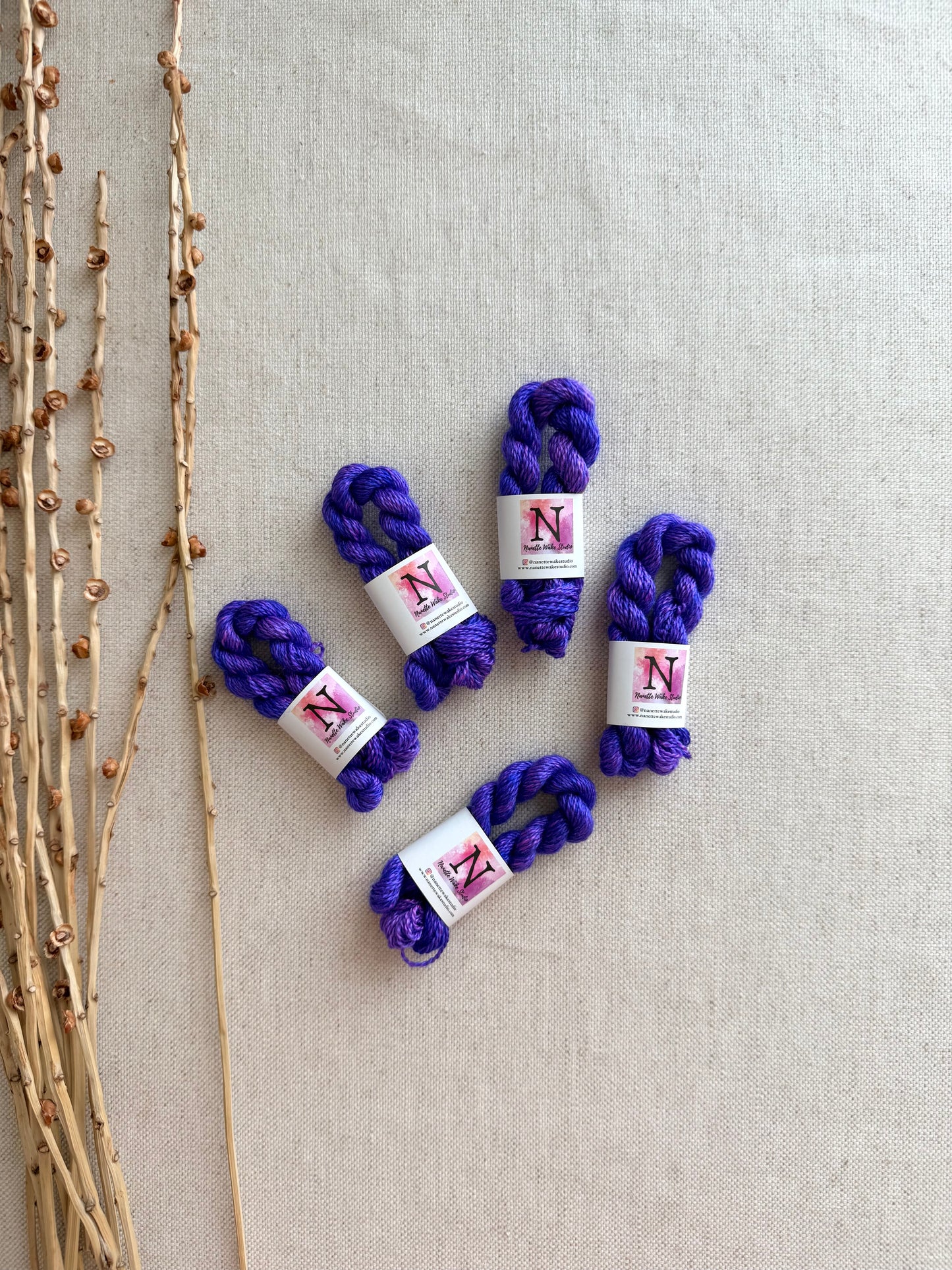 Popping Purple Embroidery Thread