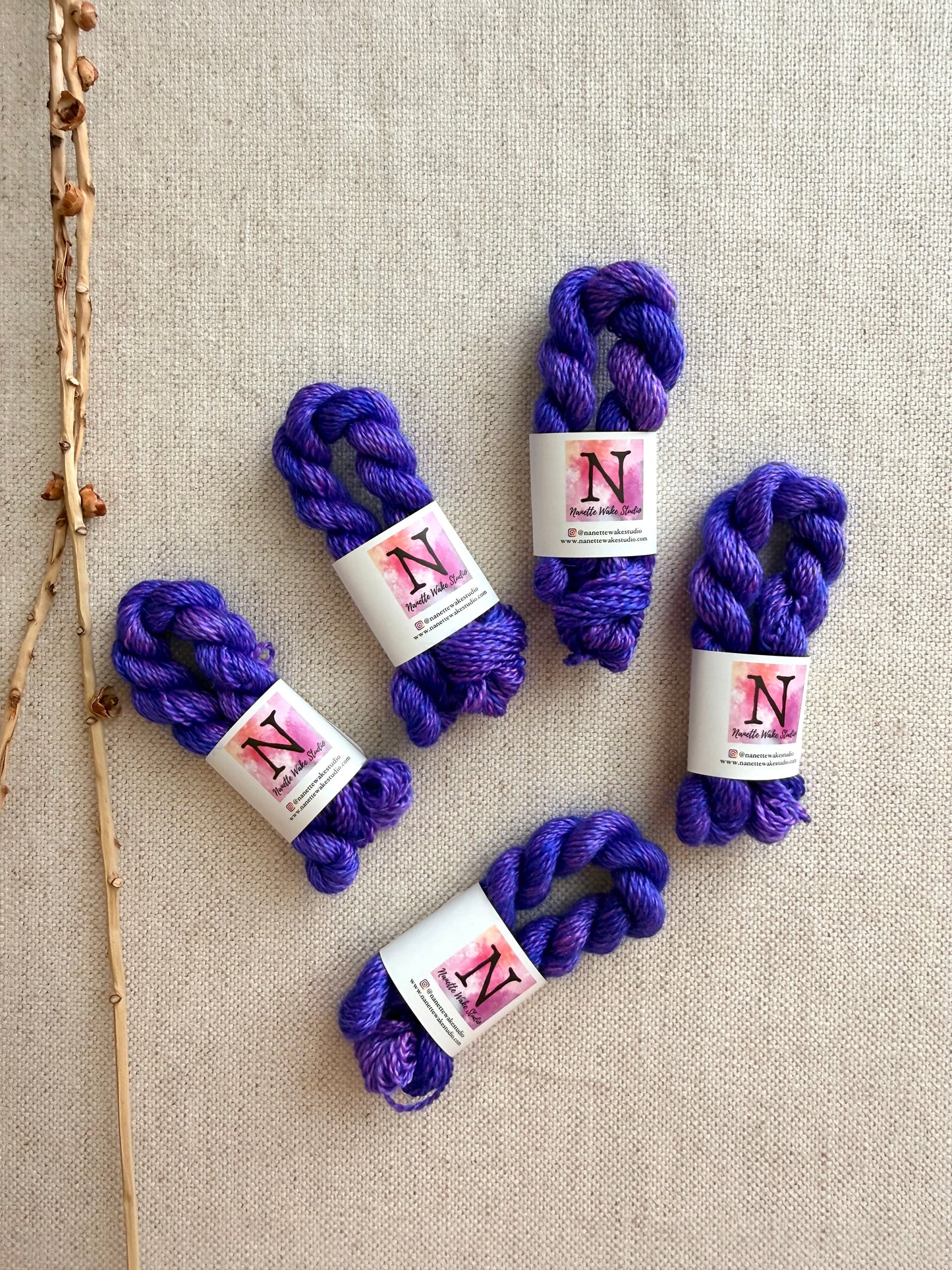 Popping Purple Embroidery Thread