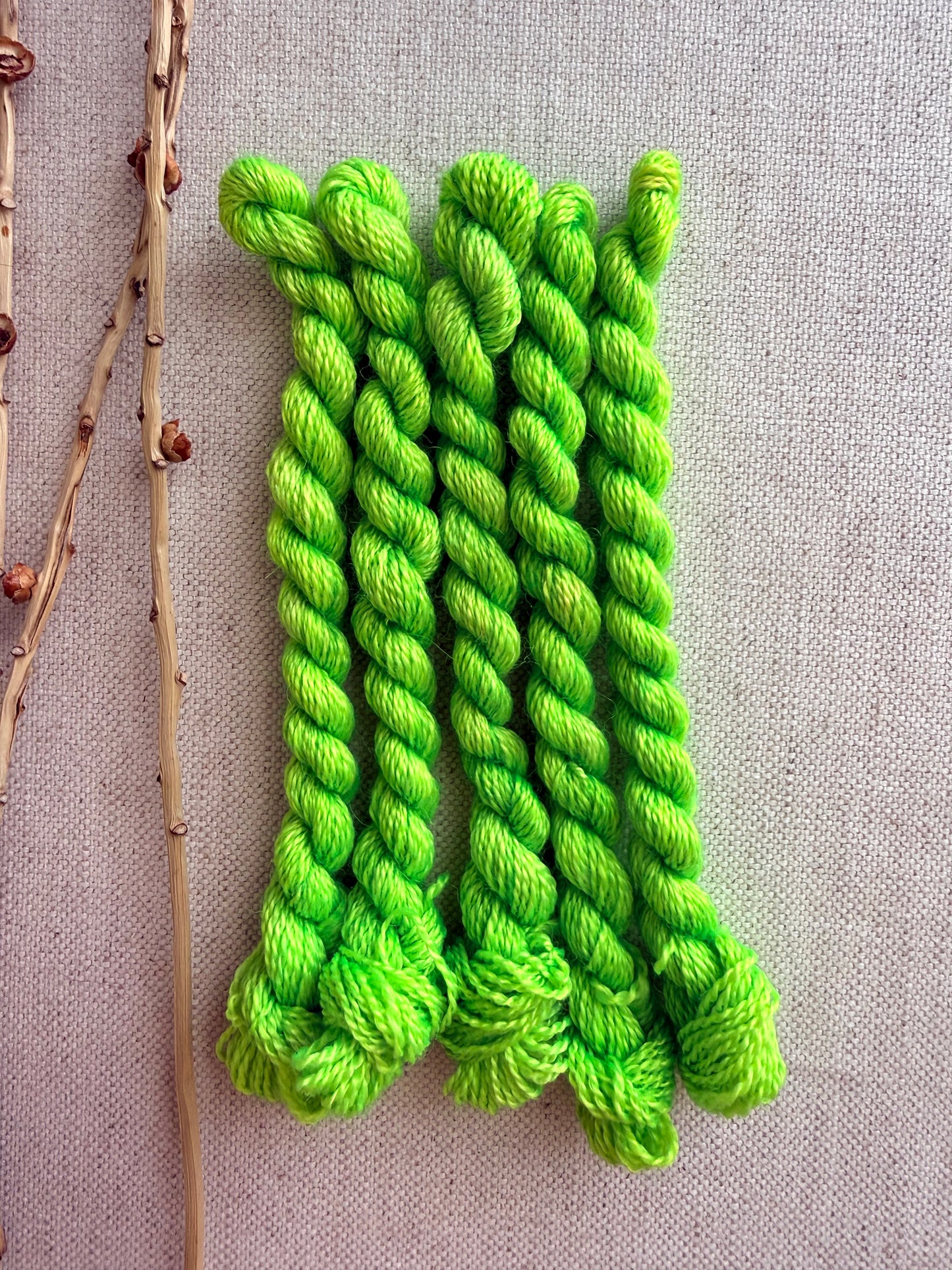 Glowing Lime Embroidery Thread