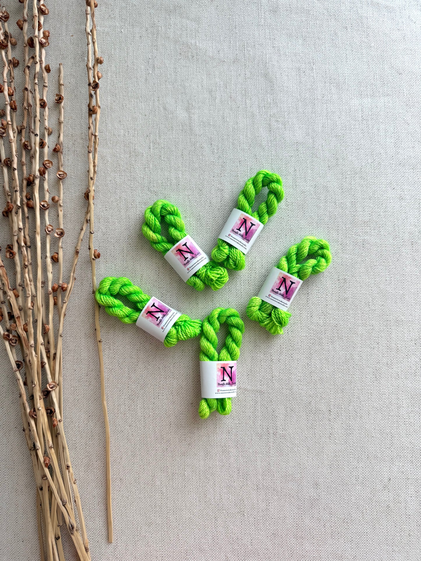 Glowing Lime Embroidery Thread
