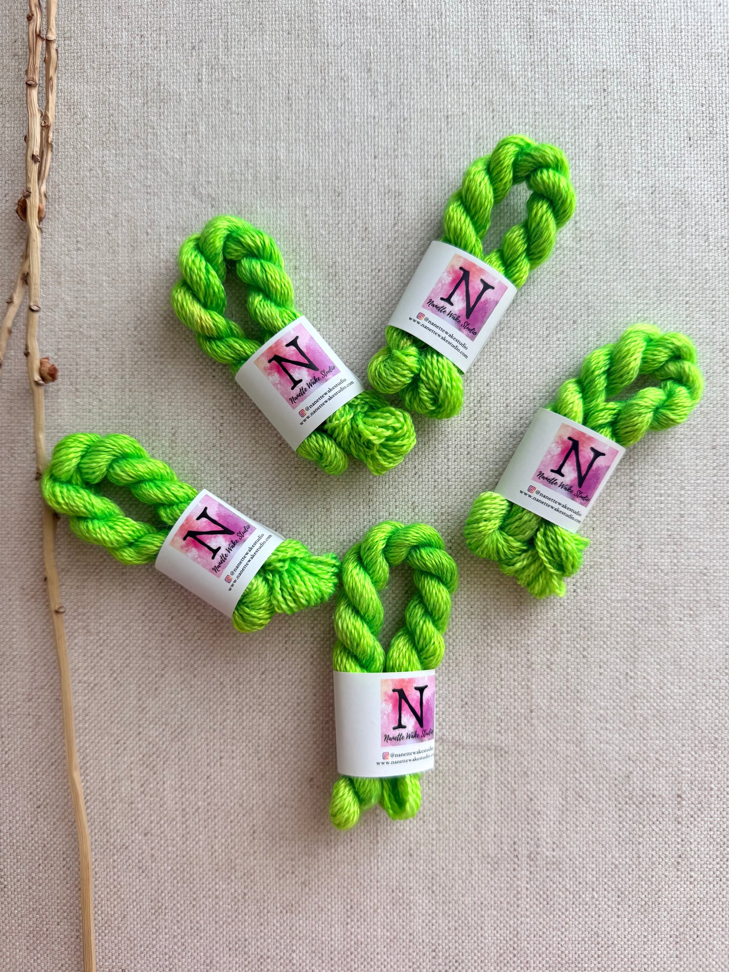 Glowing Lime Embroidery Thread
