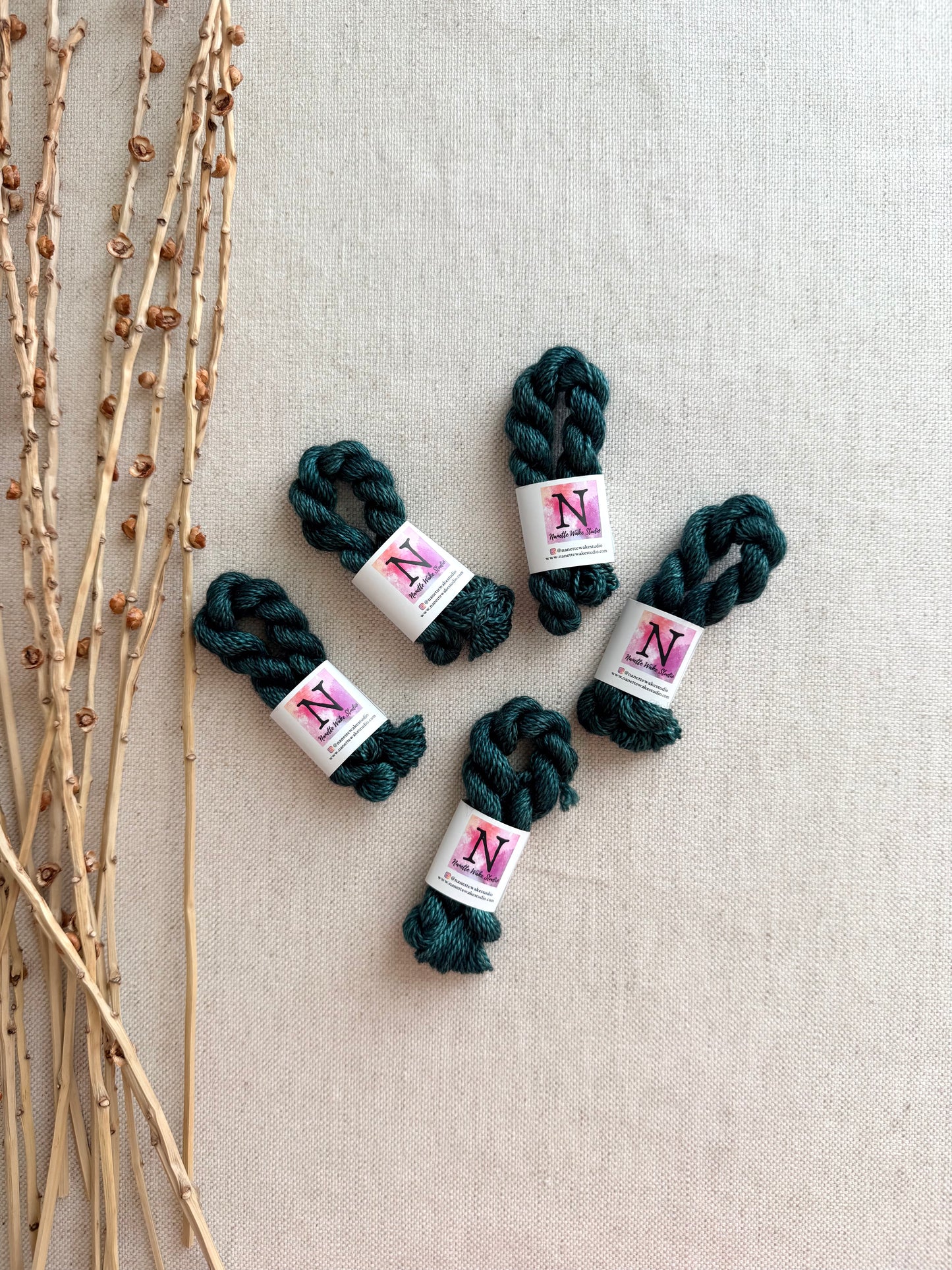 Forest Green Embroidery Thread