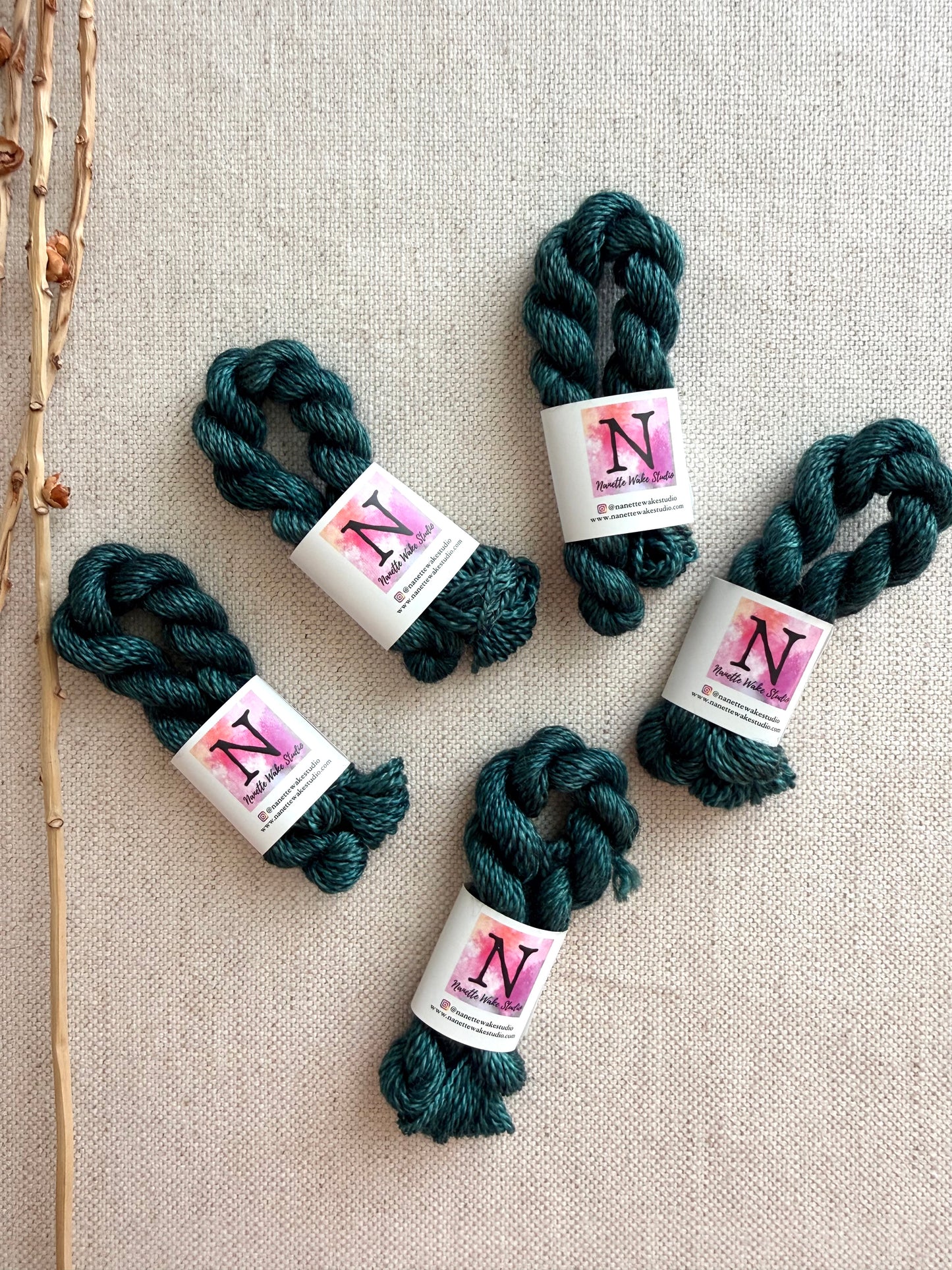 Forest Green Embroidery Thread