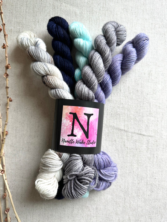 Shoreline- SW Merino Nylon Mini Skein Set