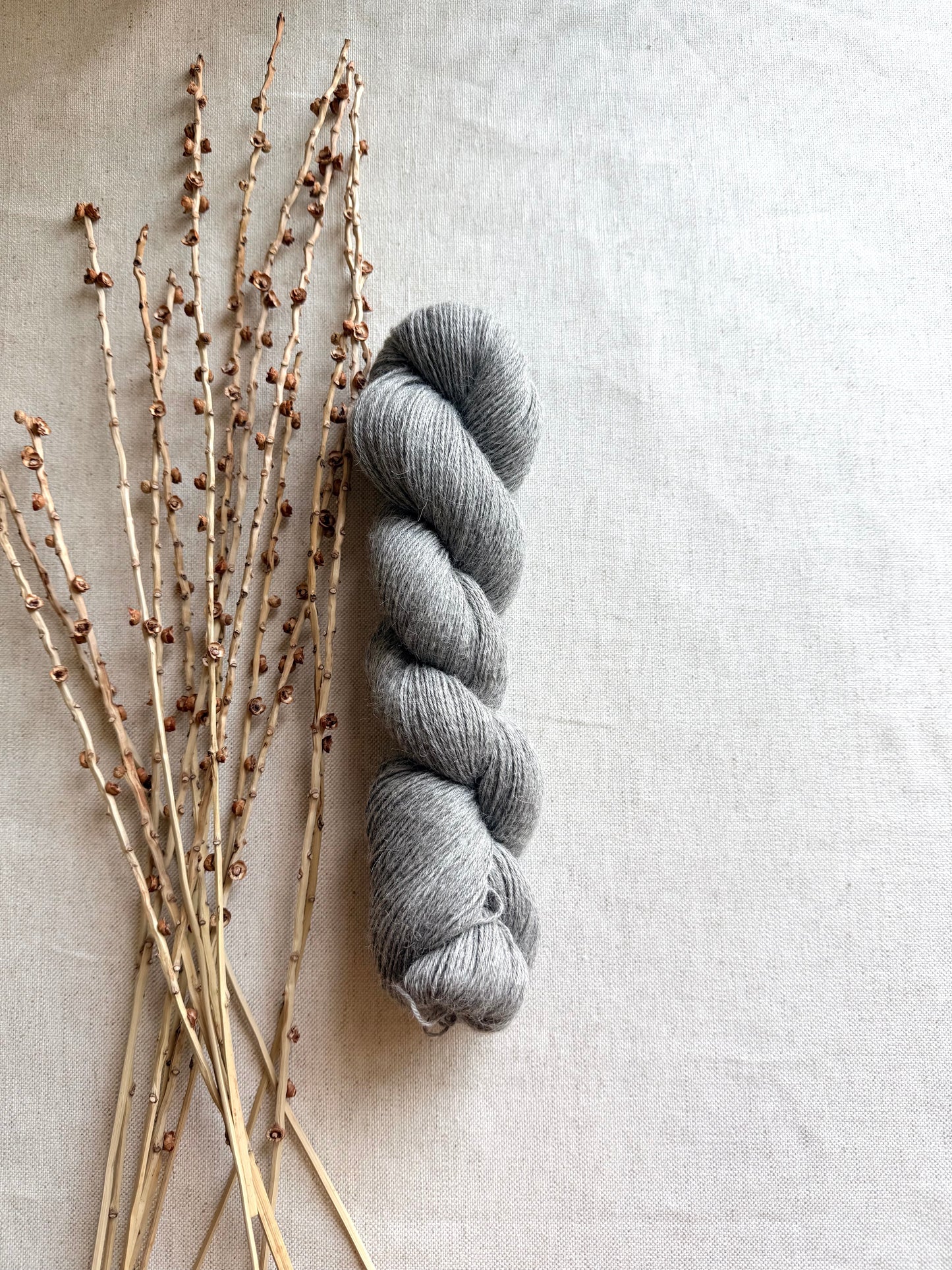 100% 22.5 Micron Natural Grey Baby Llama