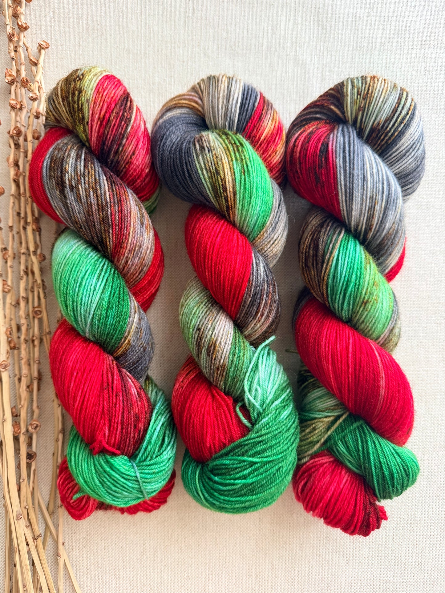 A Washington Christmas - A Washington State Colorway - SW Wool Recycled Nylon 100g