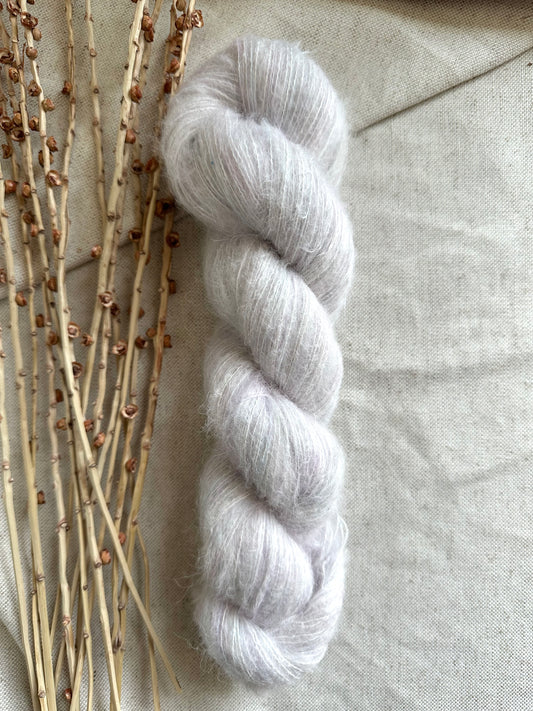 Barely Lavender Suri Alpaca Silk