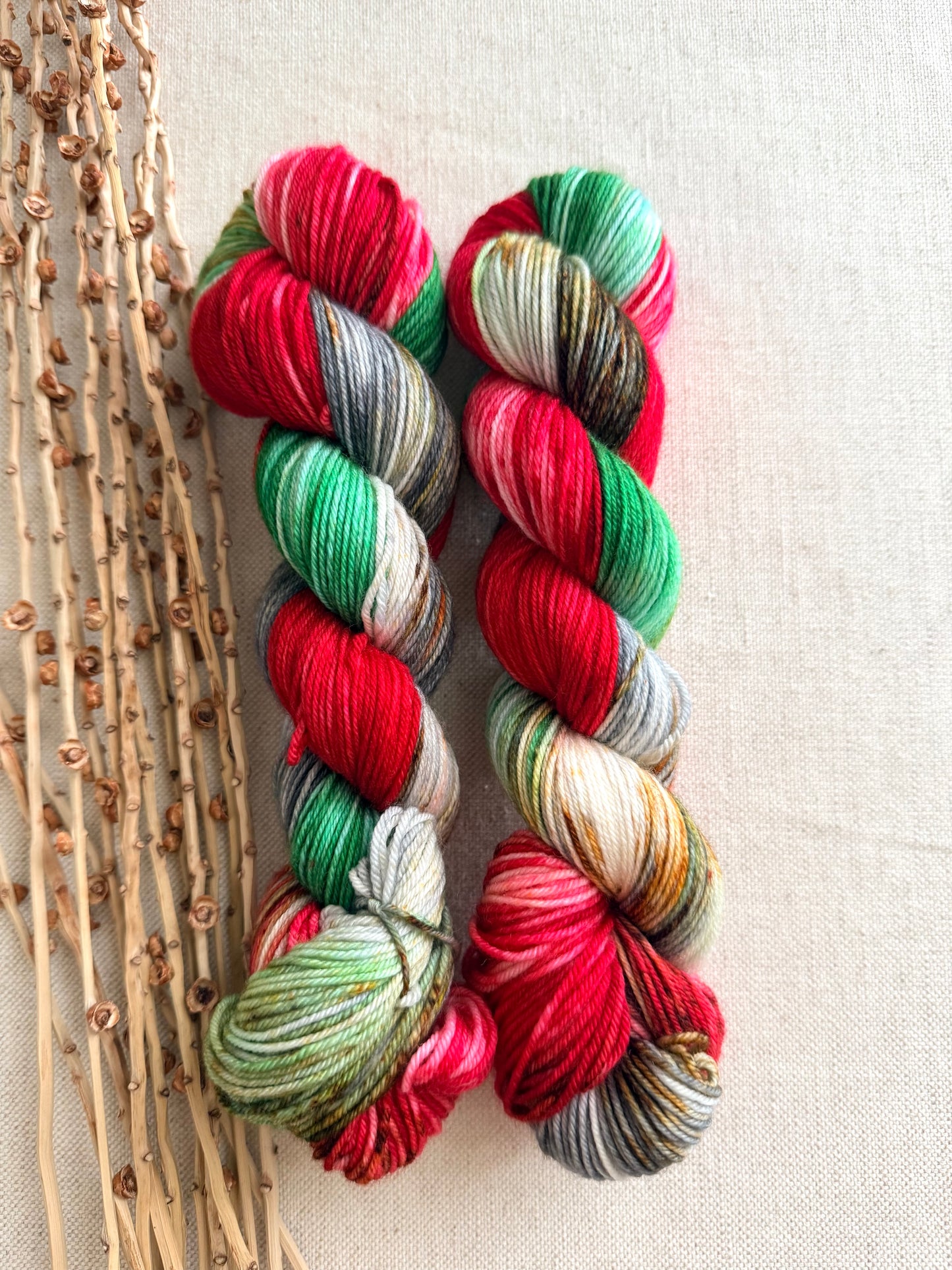 A Washington Christmas - A Washington State Colorway SW Merino Nylon 50g Skein