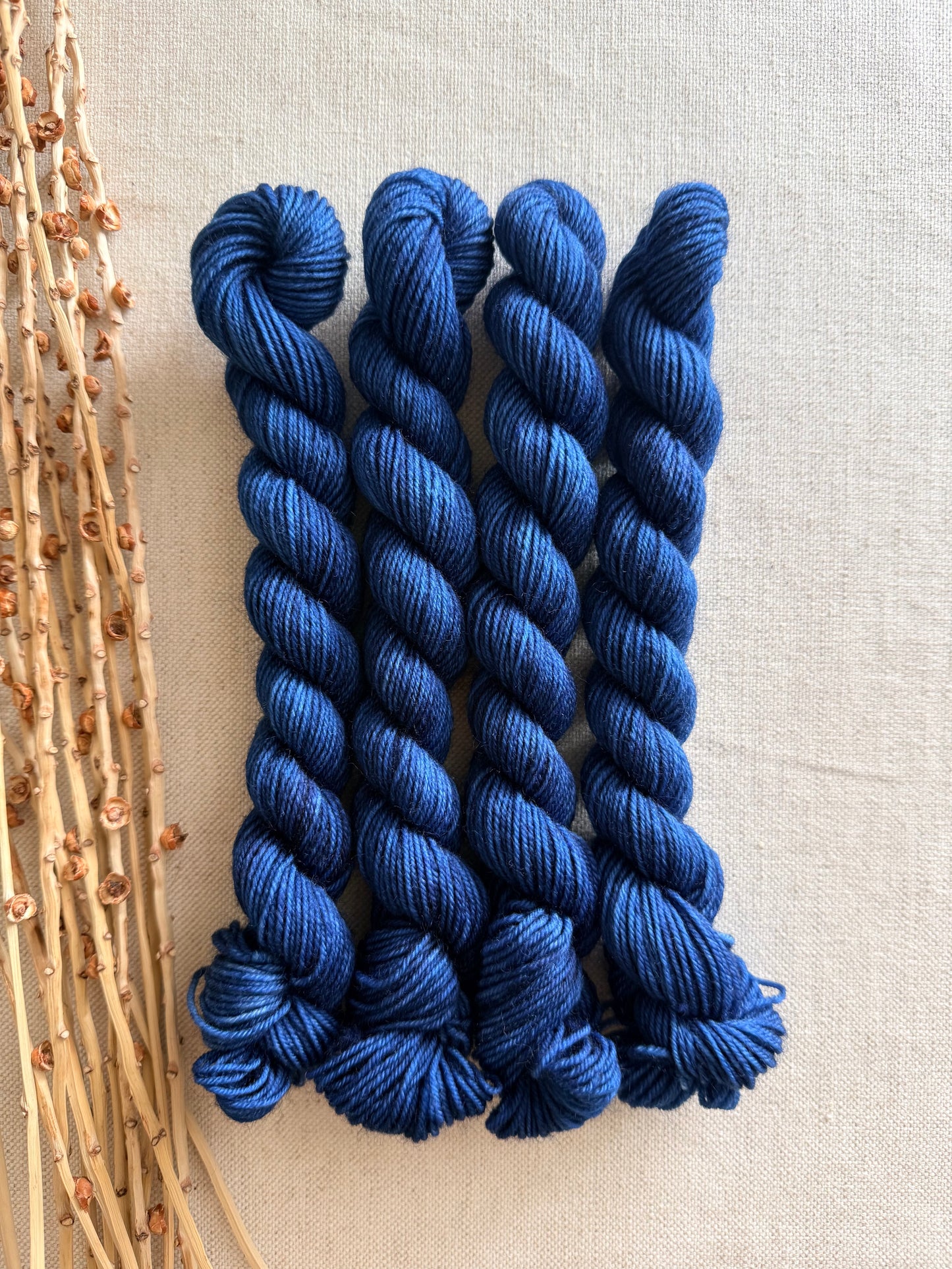 Blue Steel - SW Wool Recycled Nylon Mini Skein