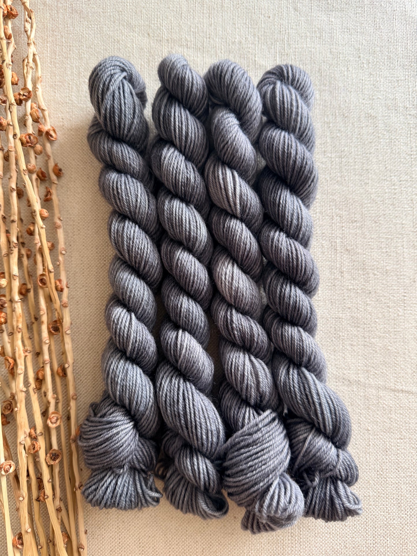 Storm - SW Wool Recycled Nylon Mini Skein