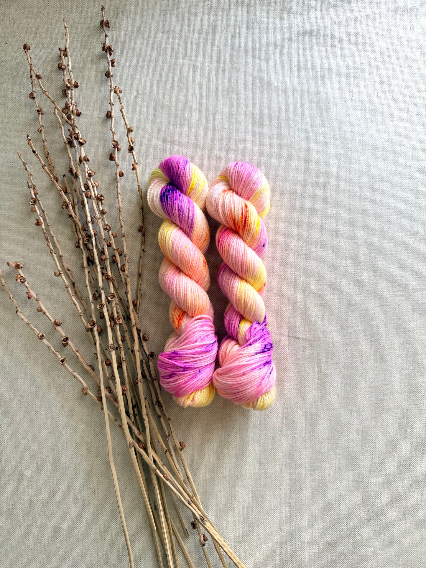 Mango Passionfruit Cooler SW Merino Nylon 50g Skein