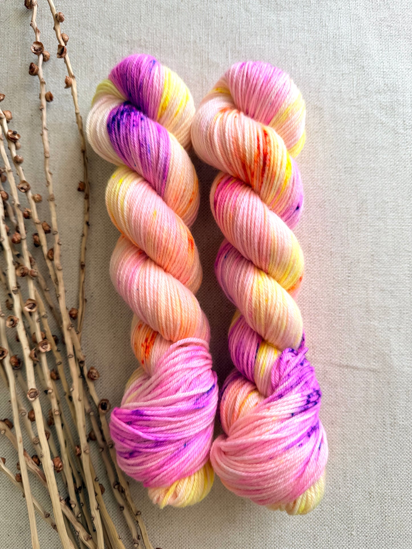 Mango Passionfruit Cooler SW Merino Nylon 50g Skein
