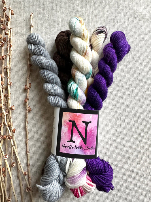Mini Skirts - SW Merino Nylon Mini Skein Set
