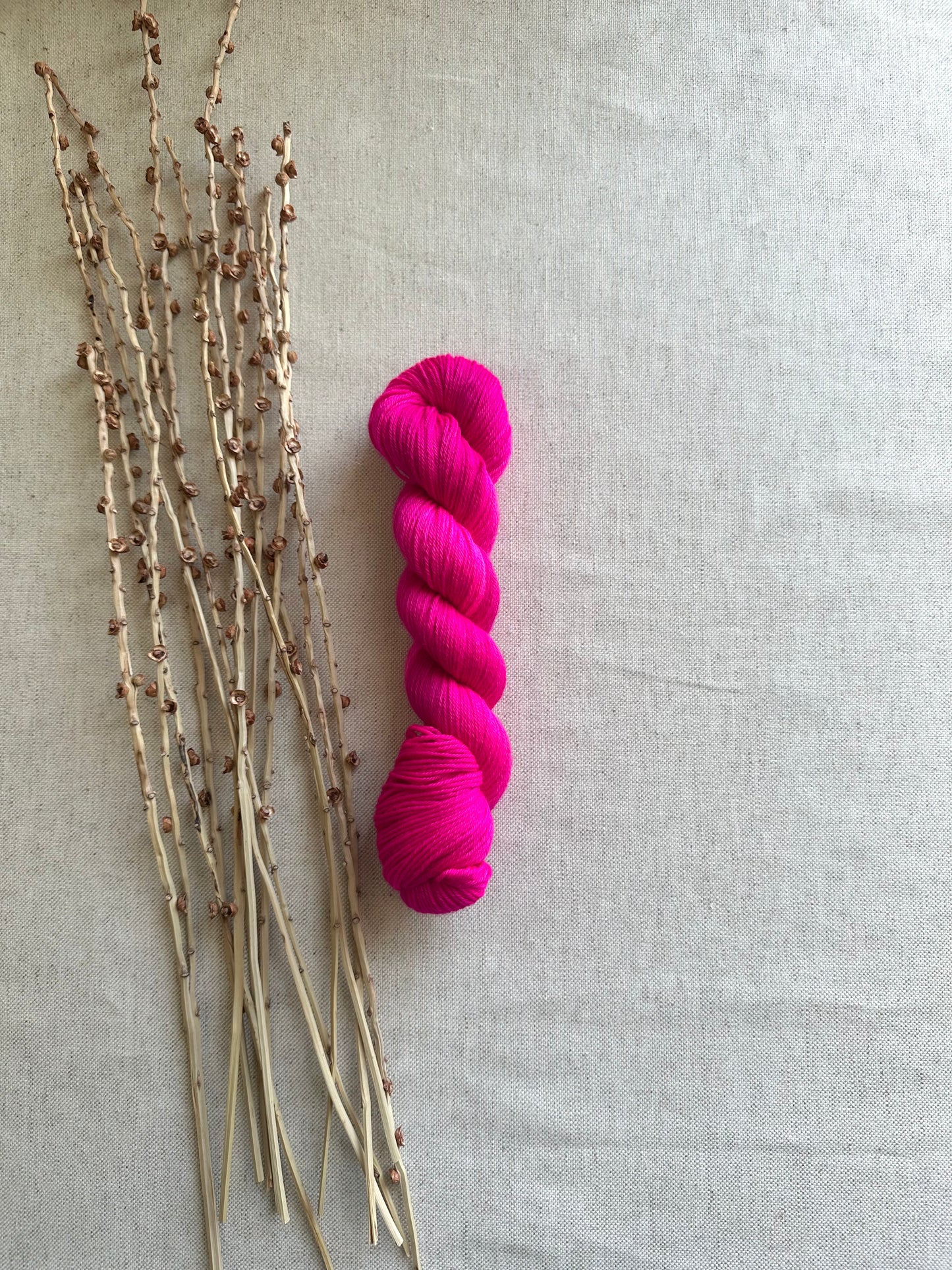 Shocking Pink Merino Untreated