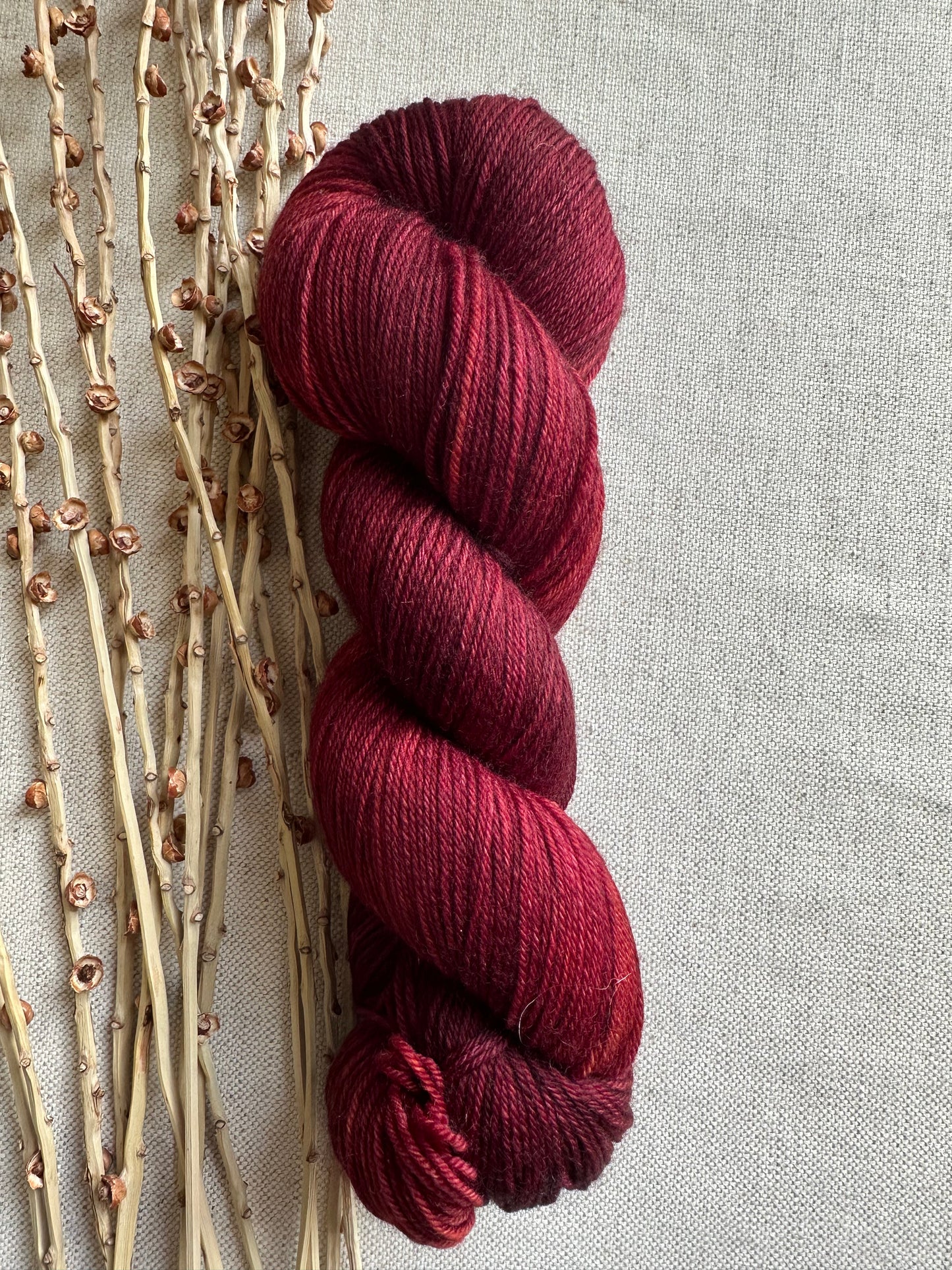 Antique Roses - Rusty SW Merino Nylon Yarn