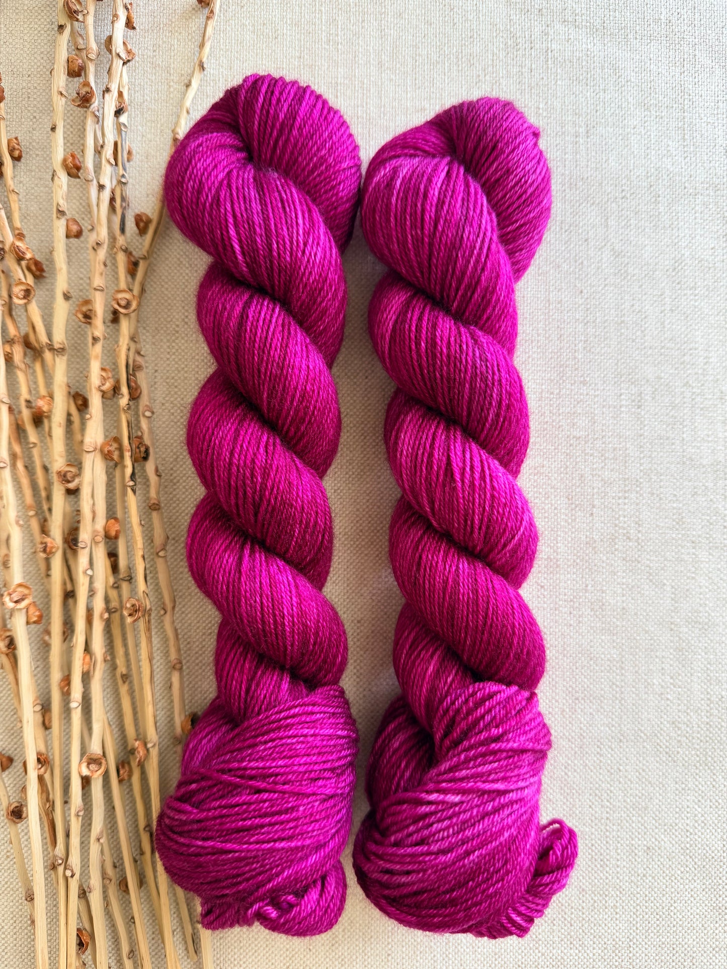 Cerise SW Merino Nylon 50g Skein