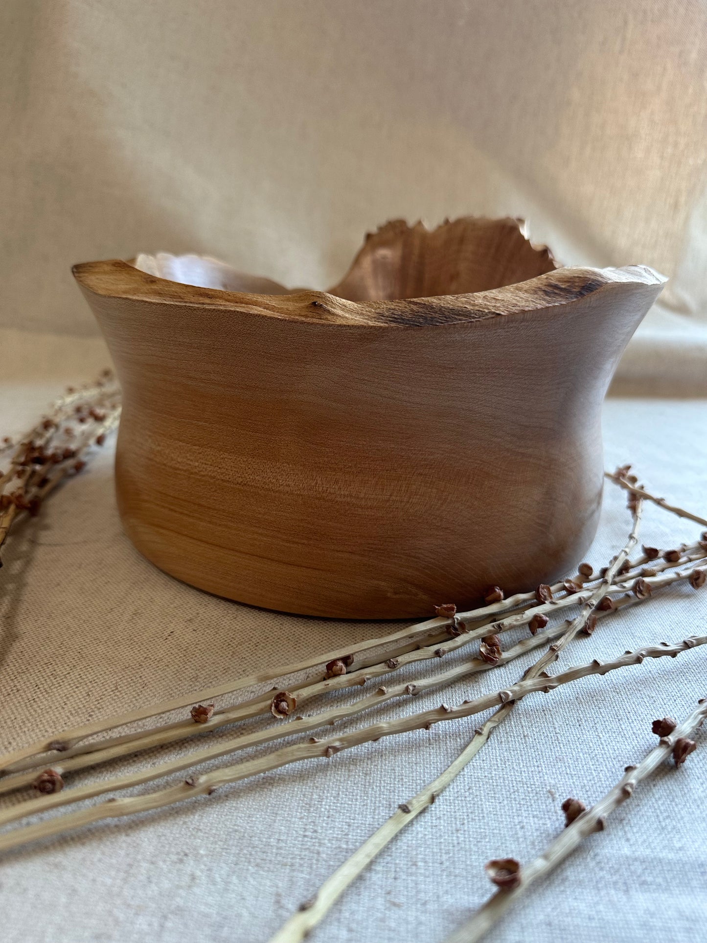 Live Edge Hand Turned Bowl