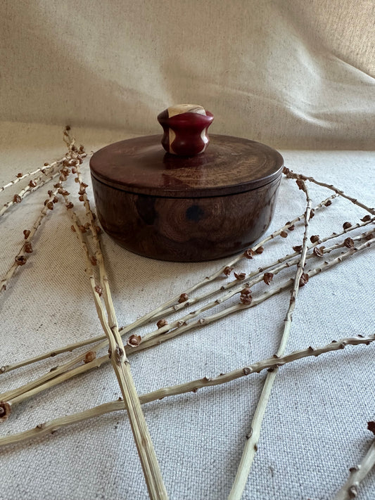 Hand Turned Bowl With Lid