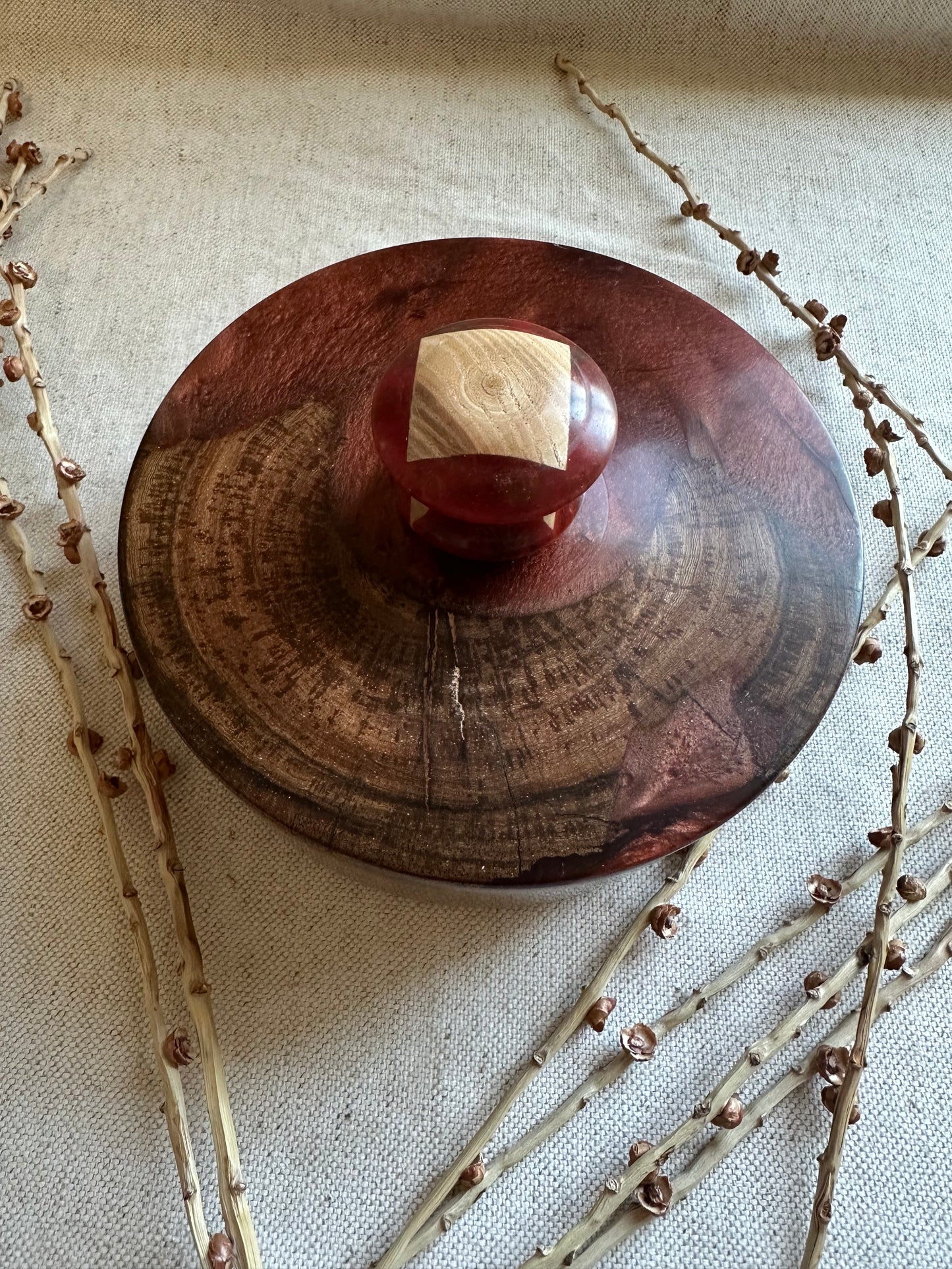 Hand Turned Bowl With Lid