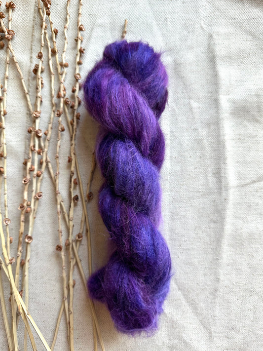 Shades of Purple Suri Alpaca Silk
