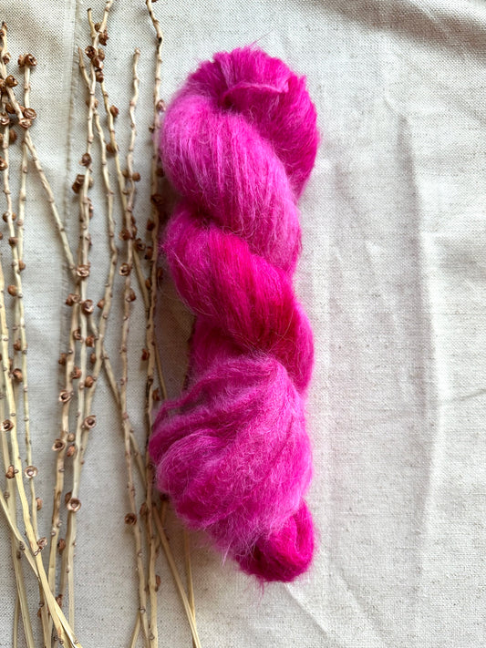 Shades of Pink Suri Alpaca Silk