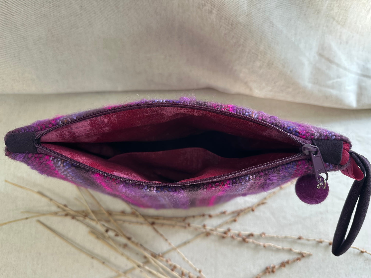 Purple Handwoven Bag