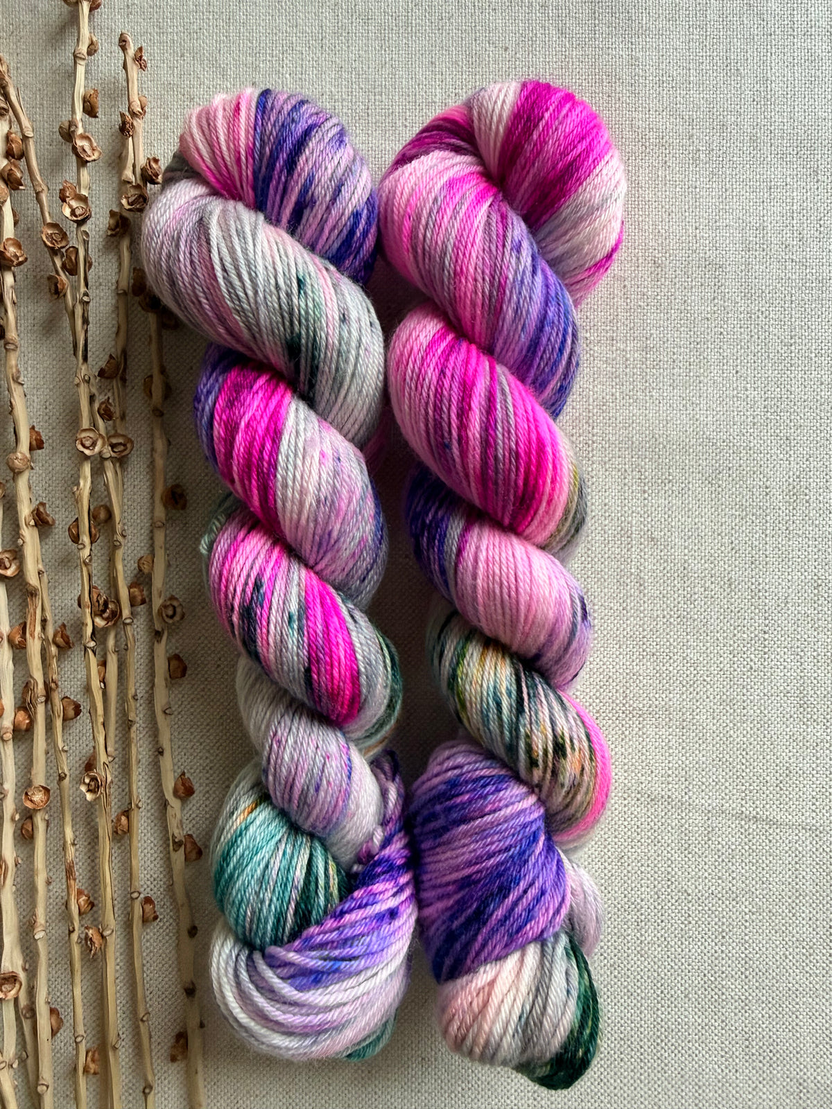 Sweet Pea Vines SW Merino Nylon 50g Skein