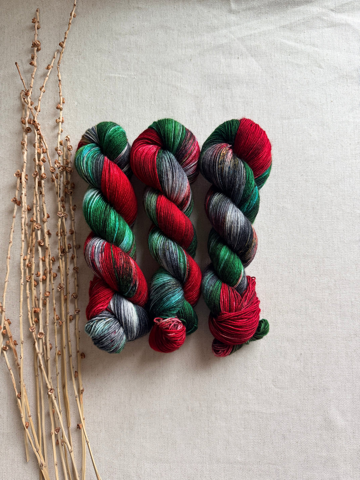 A Washington Christmas - A Washington State Colorway - SW Wool Recycled Nylon 100g