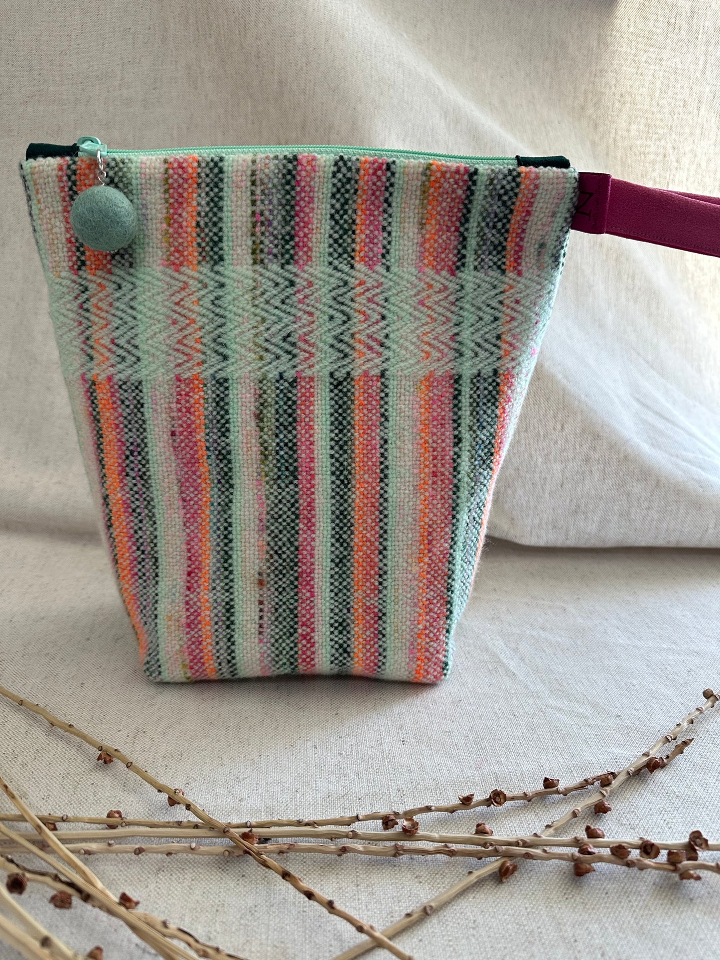 Mint Green Handwoven Bag
