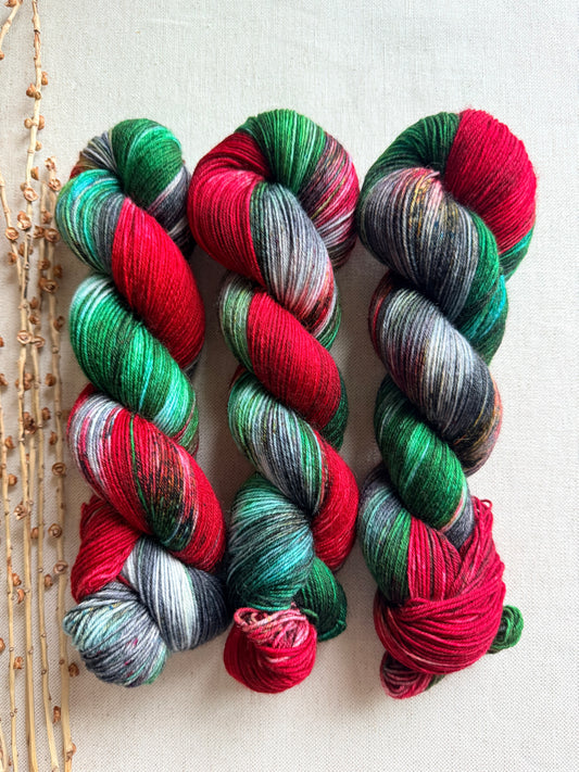 A Washington Christmas - A Washington State Colorway - SW Wool Recycled Nylon 100g