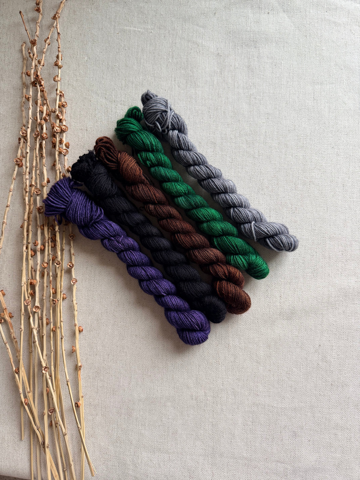 Soccer Field - SW Merino Nylon Mini Skein Set