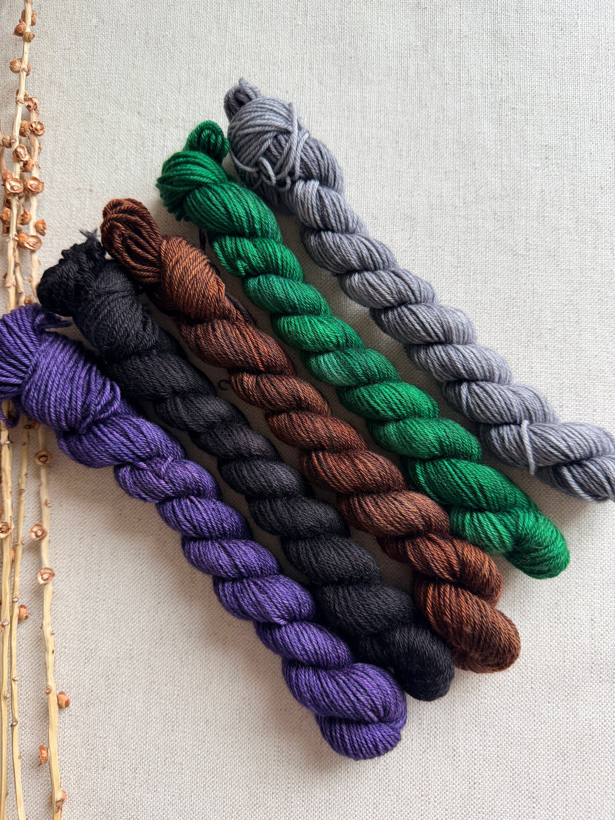 Soccer Field - SW Merino Nylon Mini Skein Set