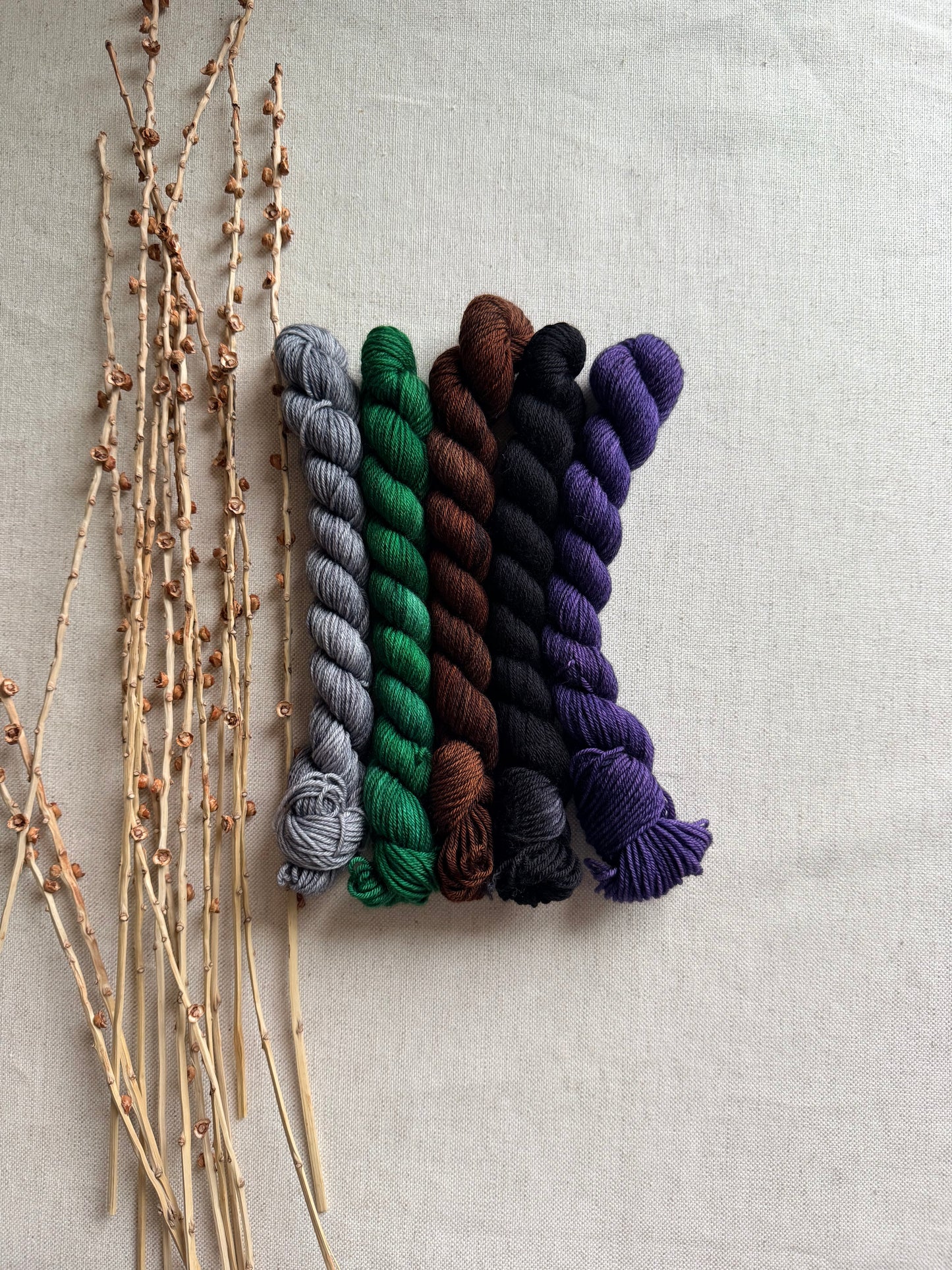 Soccer Field - SW Merino Nylon Mini Skein Set