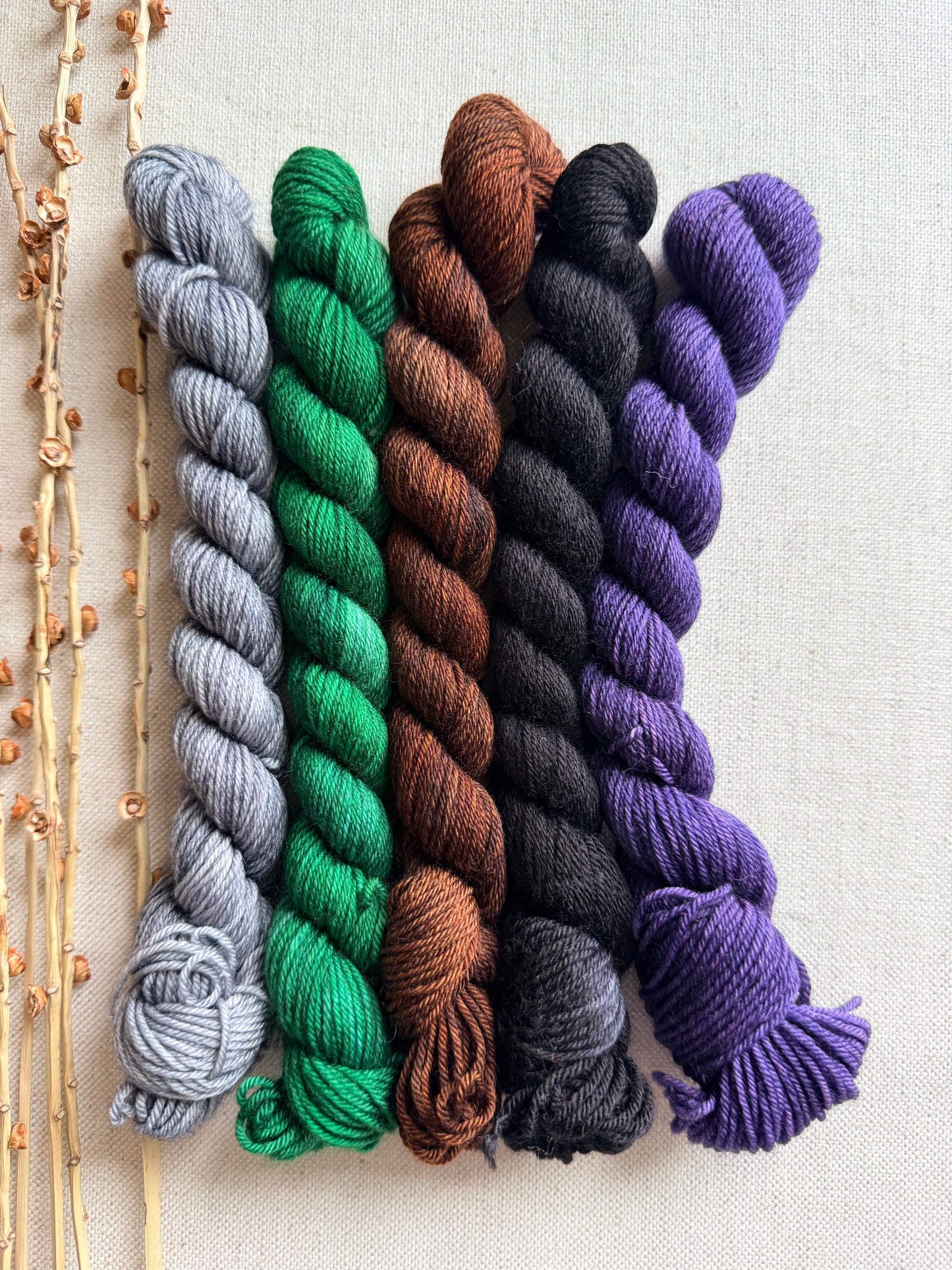 Soccer Field - SW Merino Nylon Mini Skein Set