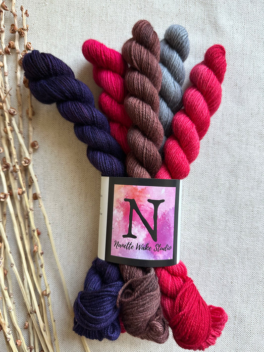 Just The Basics - SW Merino Nylon Mini Skein Set