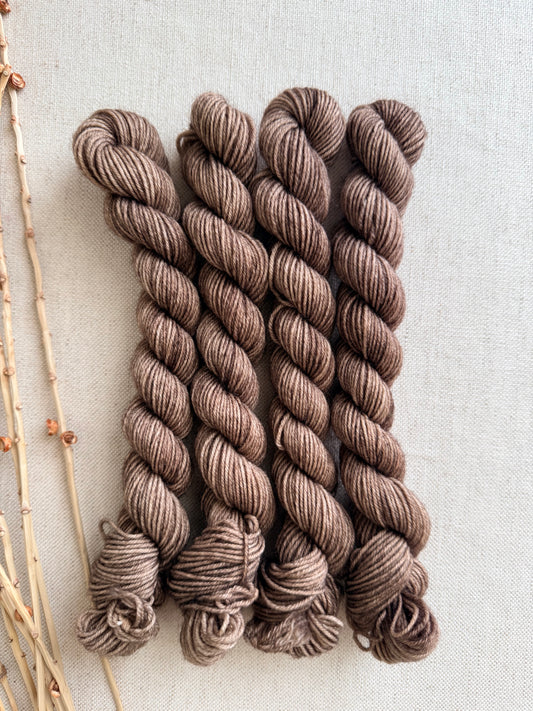 Pecan - SW Wool Recycled Nylon Mini Skein