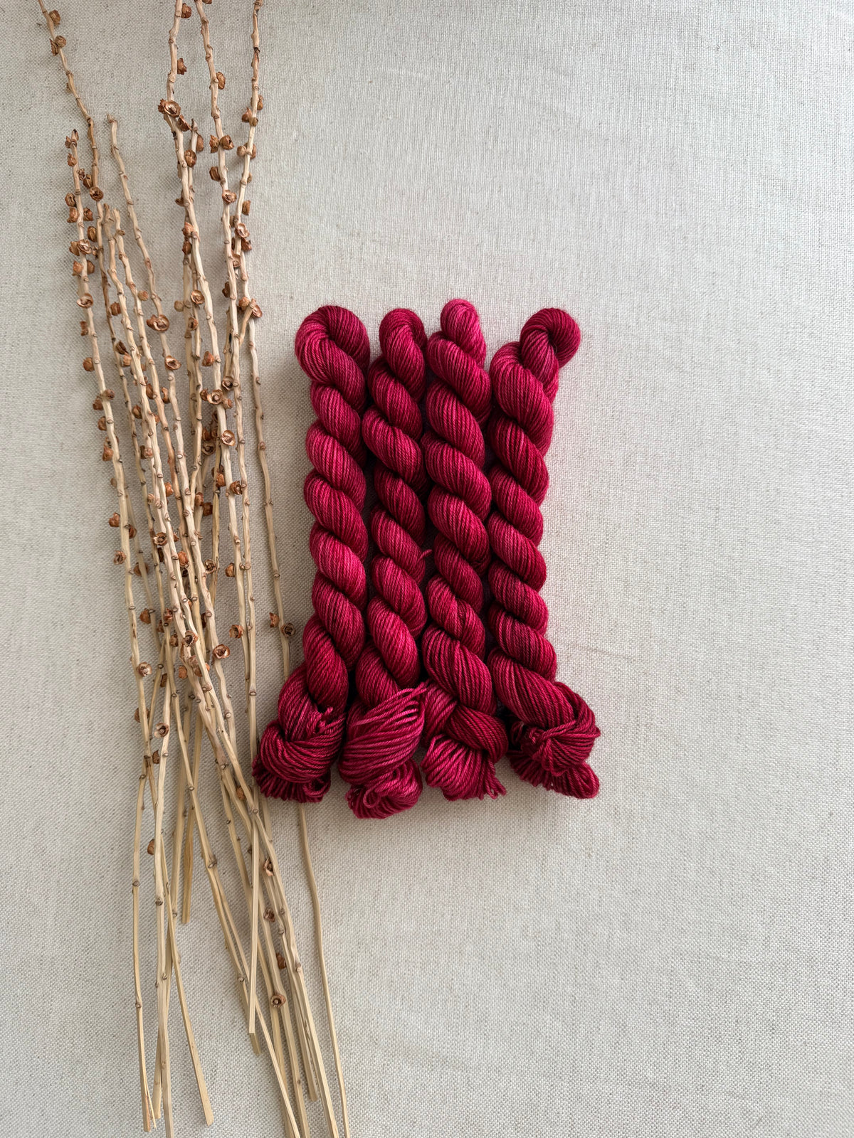 Maroon - SW Wool Recycled Nylon Mini Skein