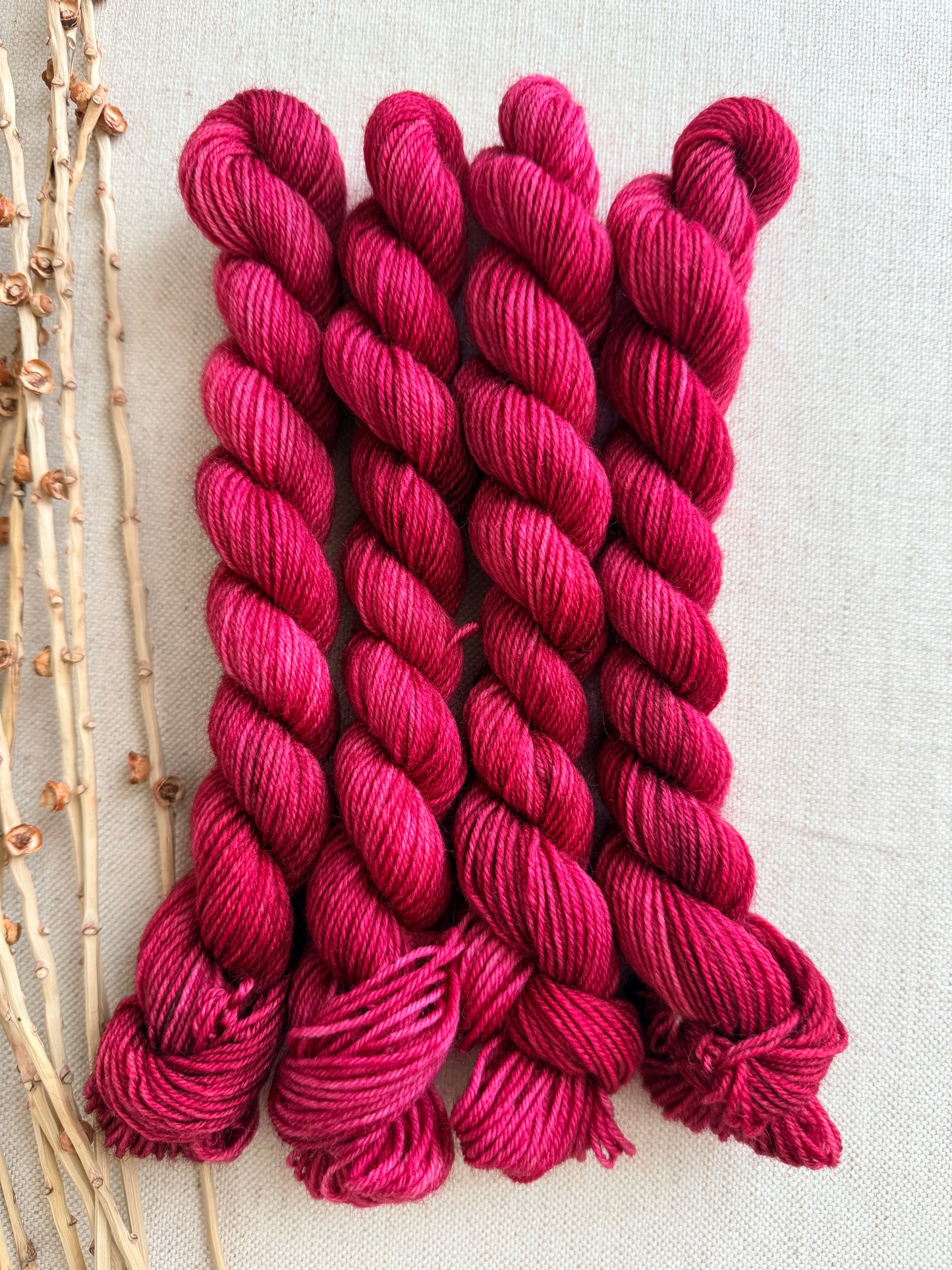 Maroon - SW Wool Recycled Nylon Mini Skein