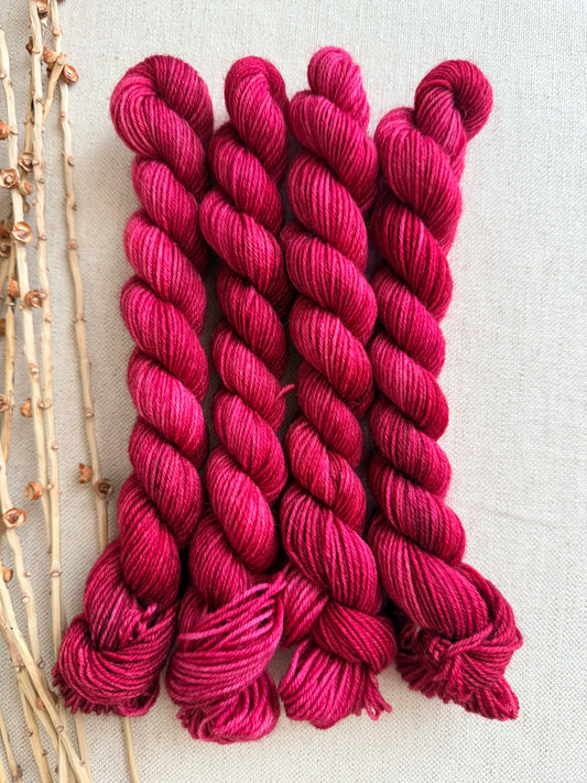 Maroon - SW Wool Recycled Nylon Mini Skein