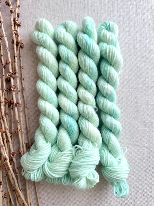 Icy Green - SW Wool Recycled Nylon Mini Skein