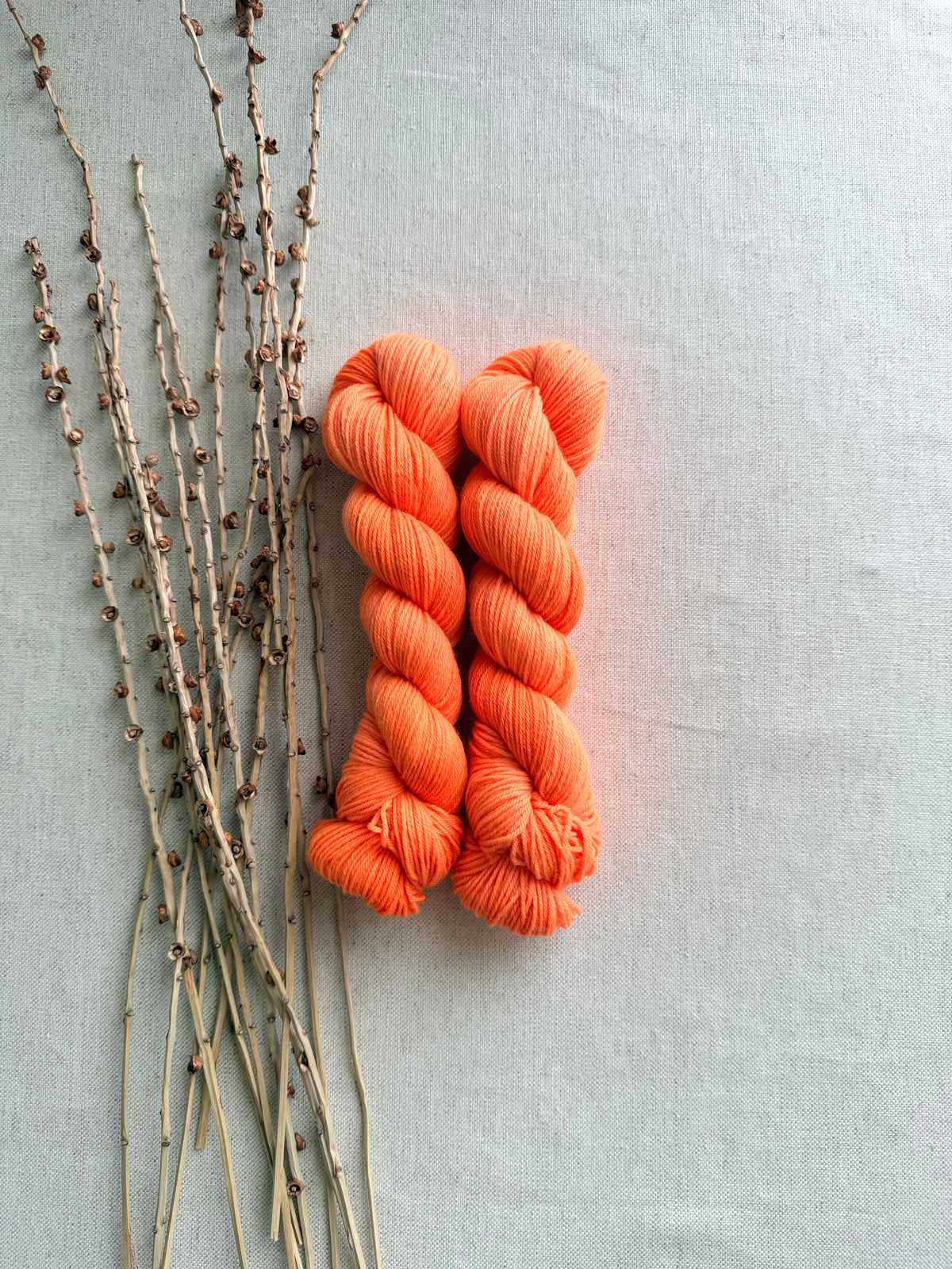 Neon Orange SW Merino Nylon 50g Skein