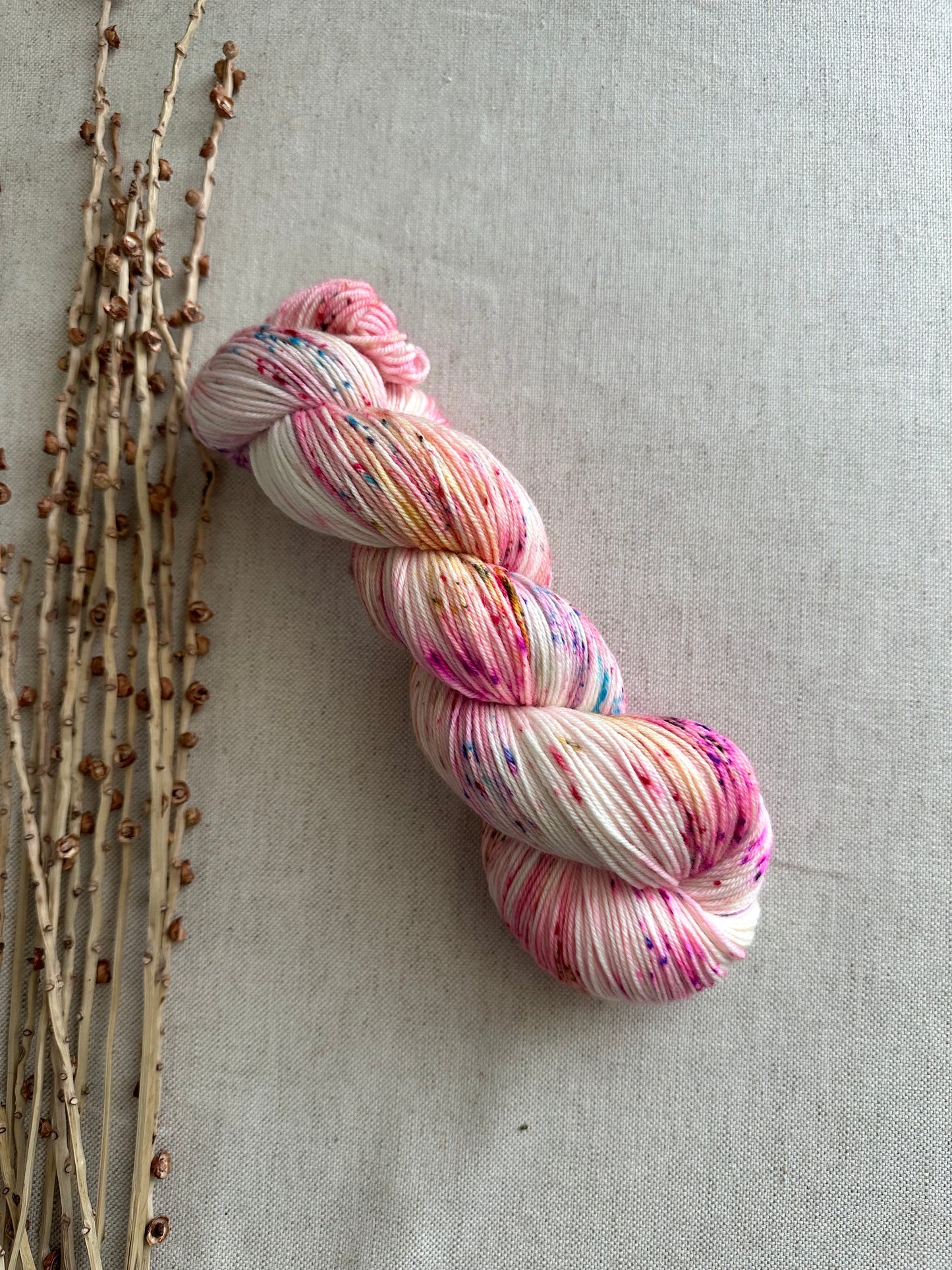 Strawberry Daiquiri SW Merino Nylon Yarn