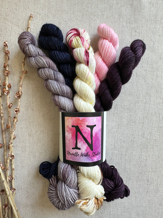 Roses Are Purple - SW Merino Nylon Mini Skein Set
