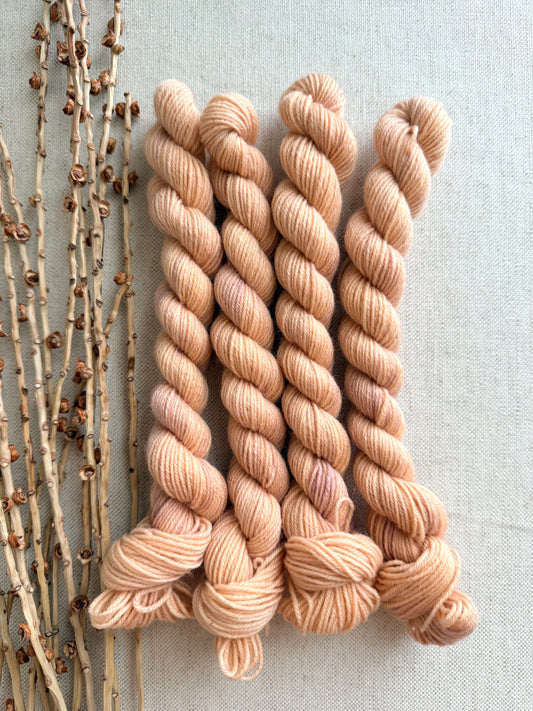 Peachy - SW Wool Recycled Nylon Mini Skein
