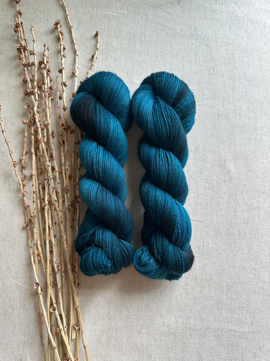 Blaugrün Merino Untreated